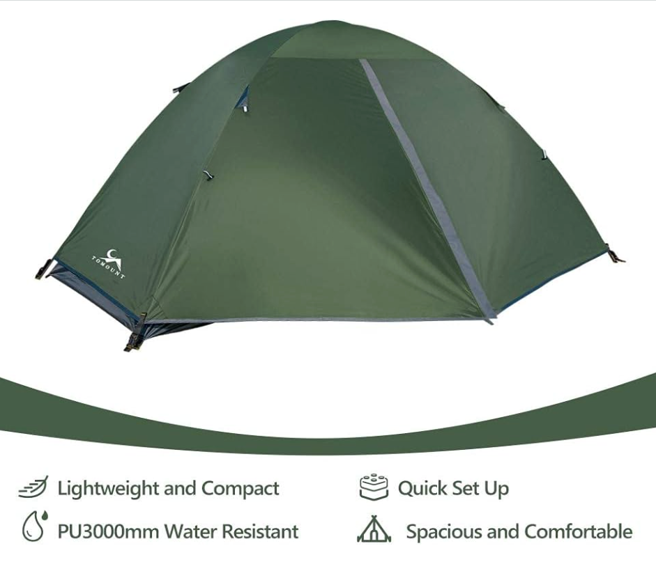 Lightweight 1 Person Backpacking Tent - Double Wall, Fast Setup, 3-Season Solo Shelter
