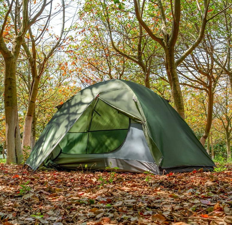 Lightweight 1 Person Backpacking Tent - Double Wall, Fast Setup, 3-Season Solo Shelter