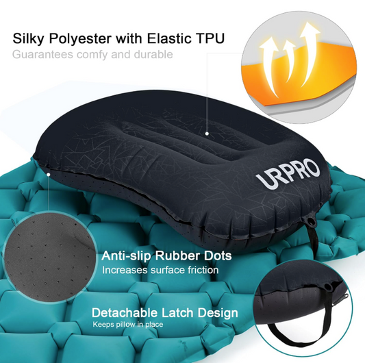 Ultralight Inflatable Camping Pillow – Compact, Ergonomic & Easy to Pack
