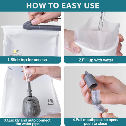 3L Hydration Bladder - Leak Proof Water Reservoir for Hiking & Backpacking