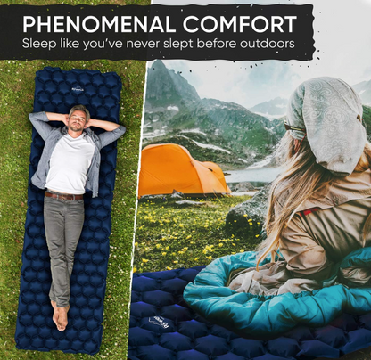 Ultralight Inflatable Sleeping Pad + Pump Sack