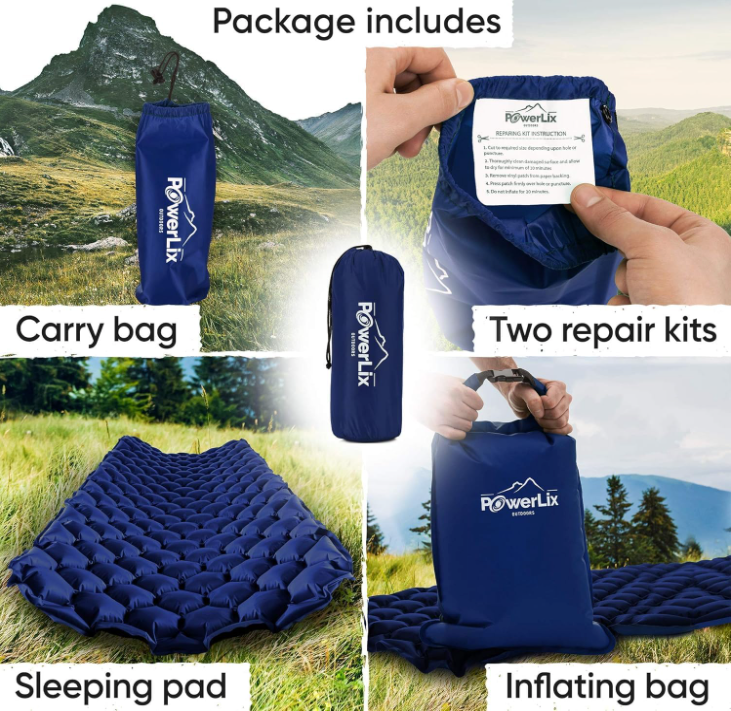 Ultralight Inflatable Sleeping Pad + Pump Sack