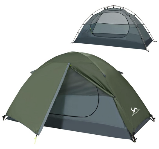 Lightweight 1 Person Backpacking Tent - Double Wall, Fast Setup, 3-Season Solo Shelter
